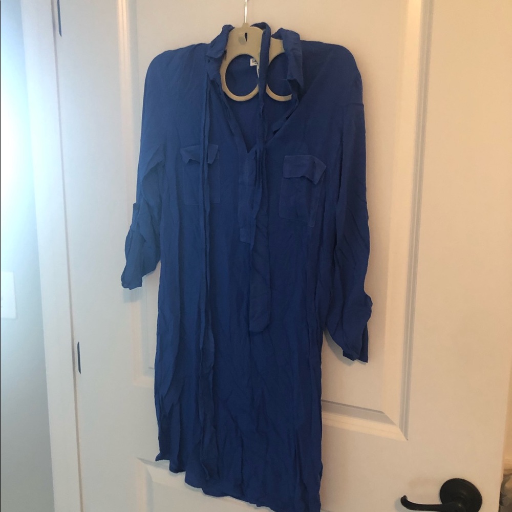 Splendid belted viscose dress